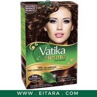 حناء للشعر فاتيكا حنة ألوان الشعر – بني غامق 6X10...