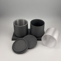 وعاء وزن وترطيب القهوة - تصميم مزدوج مع قاعدة