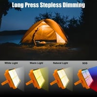 كشاف طاقة شمسية وشحن 6 خانات