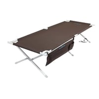 سرير رحلات المونيوم اسود السنيدي قابل للطي