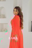 فستان سهرة شيفون اورنج