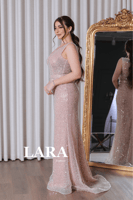 فستان سهره فخم مزين بالترتر اللامع