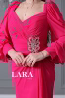 فستان ناعم تل لون بنفسجي