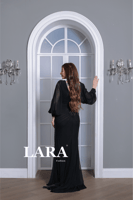 فستان ناعم سهره تل لون اسود