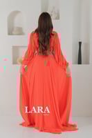 فستان سهرة شيفون اورنج