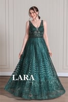 فستان سهره مرصع بالفصوص الكريستاليه