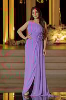 فستان سهرة ناعم سواريه