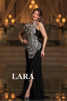 فستان سهرة فاخر بتصميم مميز يجمع بين الأناقة والفخ...