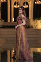 فستان سهرة ملكي بتدرجات الألوان