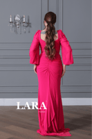 فستان ناعم تل لون بنفسجي