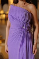 فستان سهرة ناعم سواريه