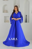 فستان سهرة شيفون لون بنفسجي