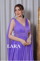 فستان سهره ناعم تل اكمام