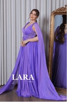 فستان سهره ناعم تل اكمام