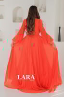 فستان سهرة شيفون اورنج