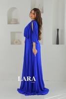 فستان سهرة شيفون لون بنفسجي