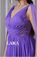 فستان سهره ناعم تل اكمام