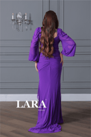 فستان ناعم تل لون بنفسجي