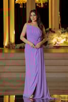 فستان سهرة ناعم سواريه