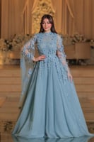 فستان سهرة فخم تيفاني بقصة A-line ناعمة، مصنوع من...