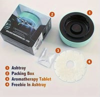 طفاية سجائر مع مروحة شفط و تنقية للهواء