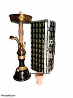 شيشه تونسي شنطه استيل كروم زجاج كرستال مقاس 22