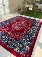 سجادة كرمان فارسية يدوية الصنع