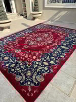 سجادة كرمان فارسية يدوية الصنع