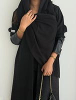 عباية شانيل بإضافة جلد97#