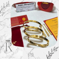 اسورة كارتيه العلامة متوفر ذهبي وفضي