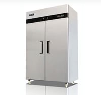 ثلاجة تخزين ستيل بابين عمودي