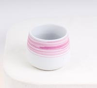 كوب سيراميك وردي 110مل - خطوط وردية