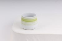 كوب سيراميك اخضر 110مل - خطوط أخضر