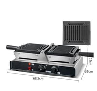 صانع الوافل التجارية بشكل فرايز