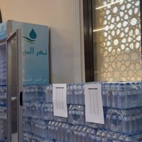 3 كراتين مياه المساجد في مكة المكرمة