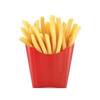 أكياس ورقية لأصابع البطاطا المقلية - مقاس صغير - 1...