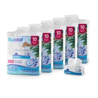 مناديل نفحات 300 منديل مفرد 3 طبقات 50 عبوة