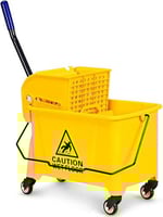 عربة تنظيف 20 لتر مع عجلات ومقبض حمل