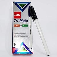 طقم اقلام حبر جاف تري مايت من سيلو 10 حبات - 1.0mm