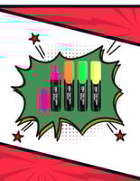 مجموعة اقلام تحديد من ديلي - 4 الوان - موديل E3723...