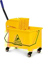 عربة تنظيف أرضية متنقلة مزودة بعصارة وعجلات وحامل...