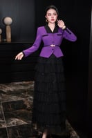 طقم سهرة فخم وانيق مع حزام ناعم