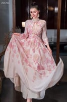 فستان بناتي مورد انيق