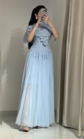 فستان طويل فخم قطعتين