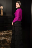 طقم سهرة فخم وانيق مع حزام ناعم