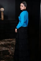 طقم سهرة فخم وانيق مع حزام ناعم