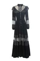 فستان طويل مخمل للمناسبات