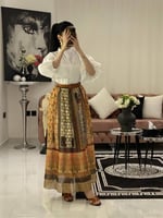 طقم العيد تيور قطعتين انيق برنت غجري