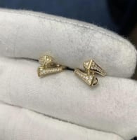 حلق كليو فل الماس - حجم صغير