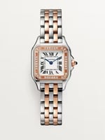 ساعة كارتييه بانثر ستيل مع الماس - صغيره